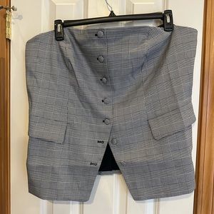 Bustier houndstooth top new with tags